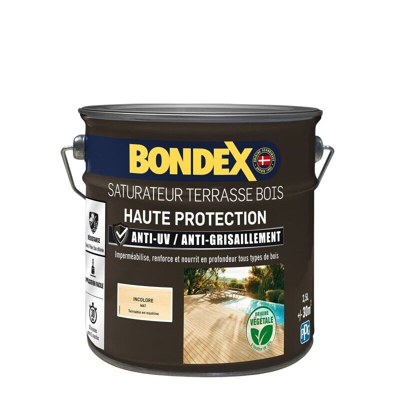 Bondex|Protetor de superfícies Bondex Acabamento opaco Incolor 2,5 L Bondex|Protetor de superfícies Bondex Acabamento opaco Incolor 2,5 L