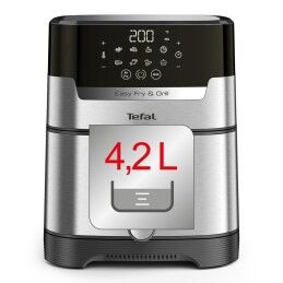 Tefal|Fritadeira de Ar Tefal EY505D15 4,2 L Preto Cinzento Aço