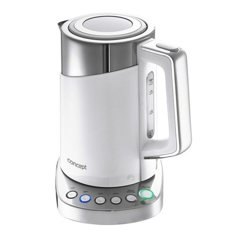 Concept|Chaleira Concept RK3170 Branco plástico,acero inoxidable 2200 W 1,7 L Concept|Chaleira Concept RK3170 Branco plástico,acero inoxidable 2200 W 1,7 L