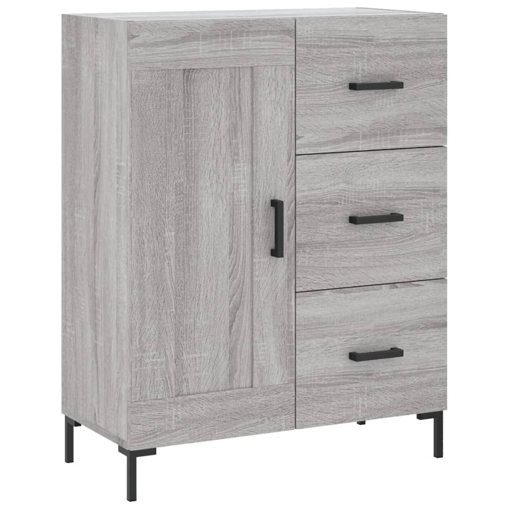 vidaXL Armário alto 69,5x34x180 cm derivados de madeira sonoma cinza