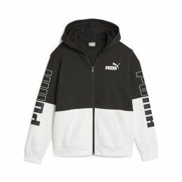 Puma|Polar com Capuz e Fecho Unissexo Puma Preto