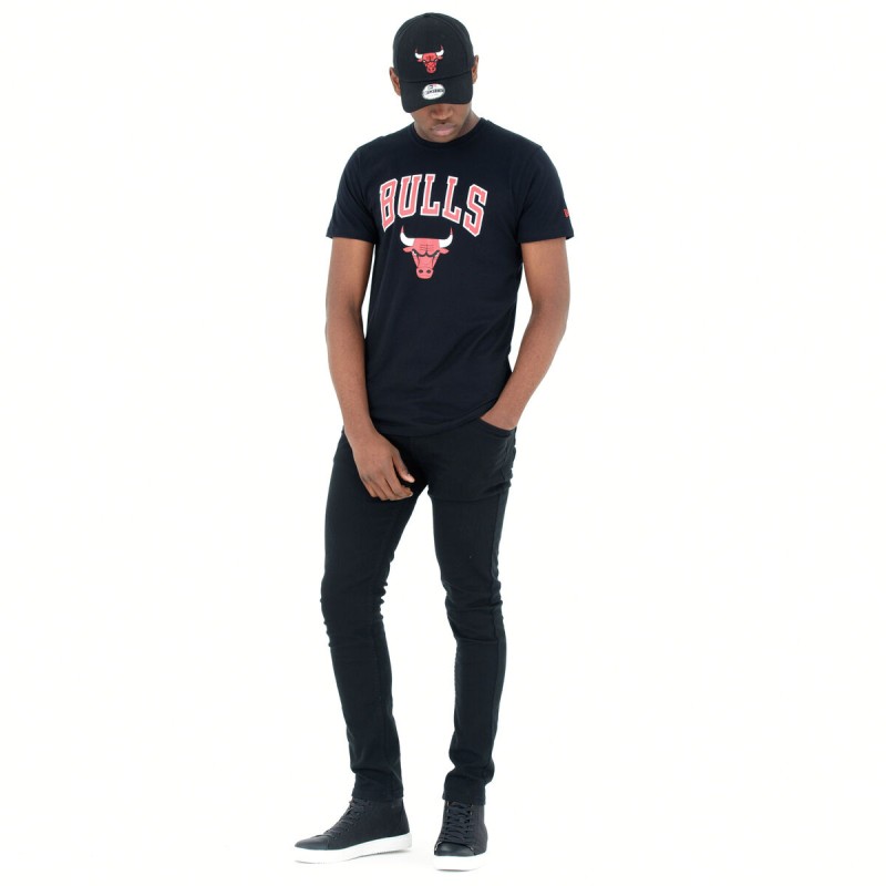 Camisola de Manga Curta Homem New Era NOS NBA CHIBUL 60416749 Preto