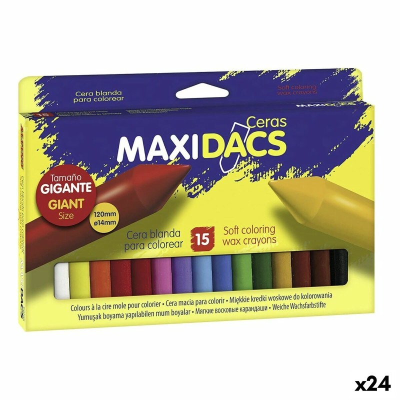 Ceras de cores Alpino Maxidacs Multicolor (24 Unidades)