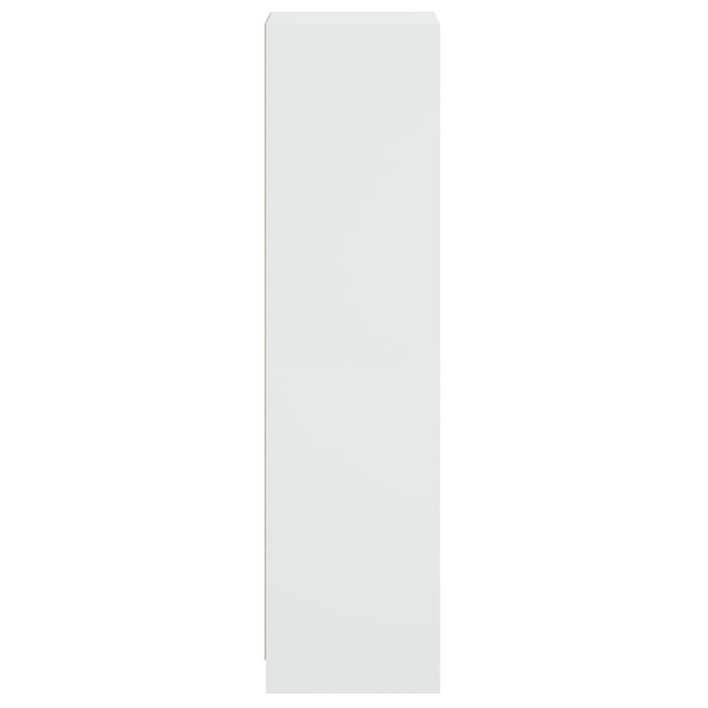 vidaXL Aparador alto c/ portas de vidro 35x37x142 cm branco