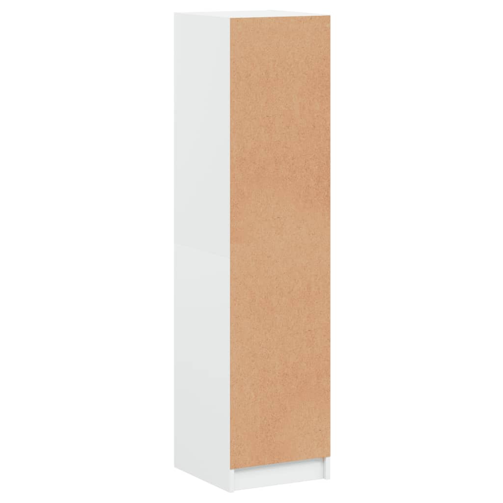 vidaXL Aparador alto c/ portas de vidro 35x37x142 cm branco