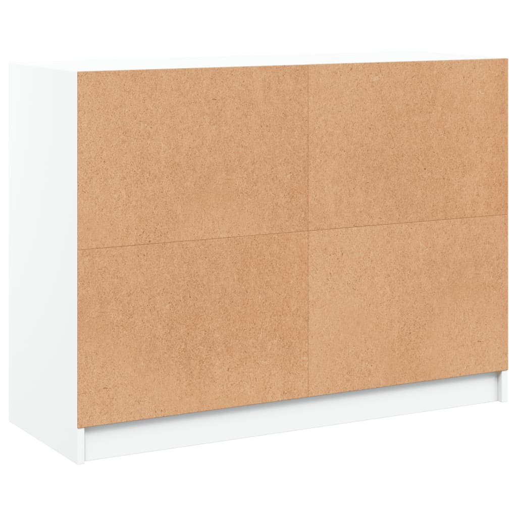 vidaXL Aparador 101,5x37x75,5 cm derivados de madeira branco