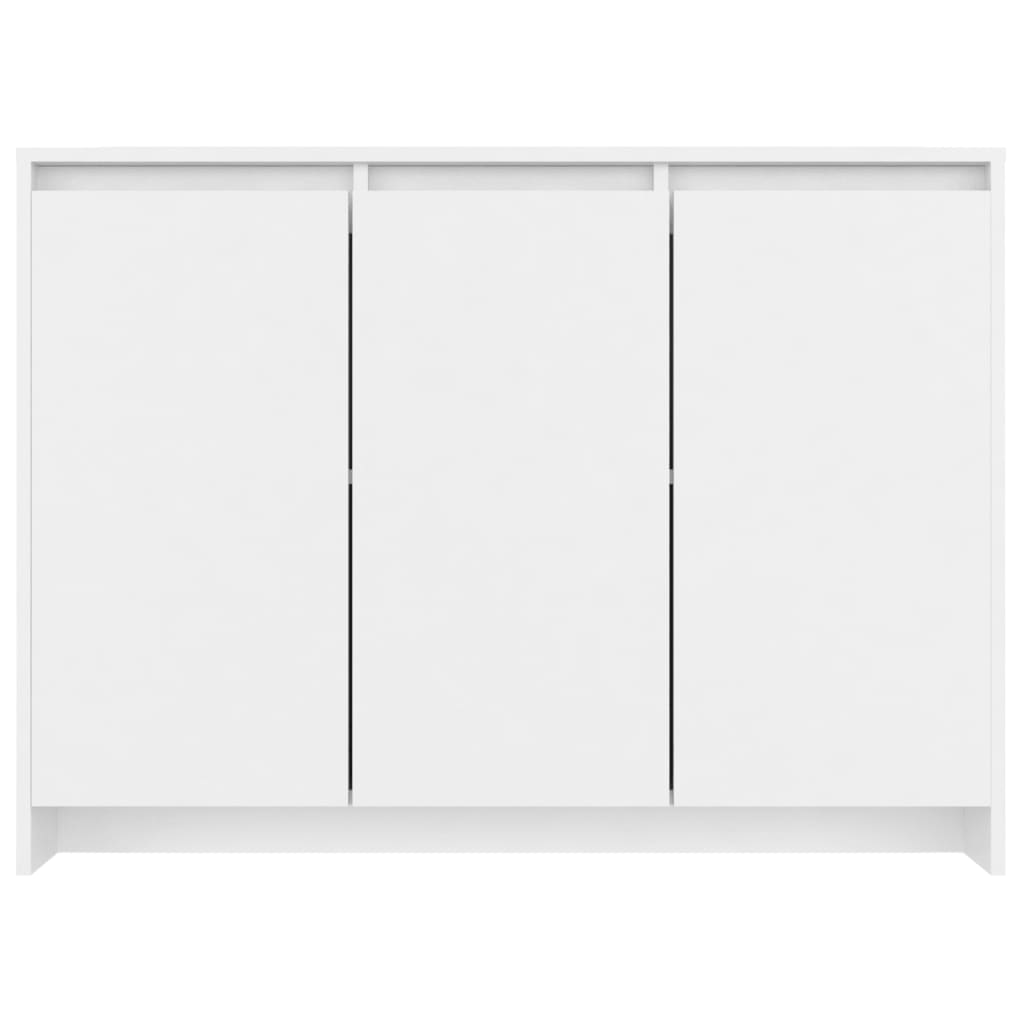 vidaXL Aparador 102x33x75 cm contraplacado branco