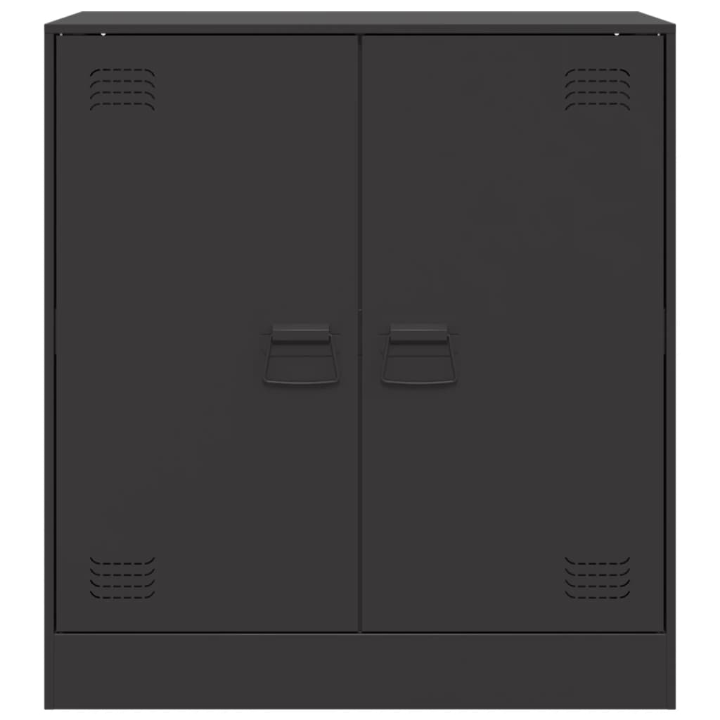 vidaXL Aparador 67x39x73 cm aço preto