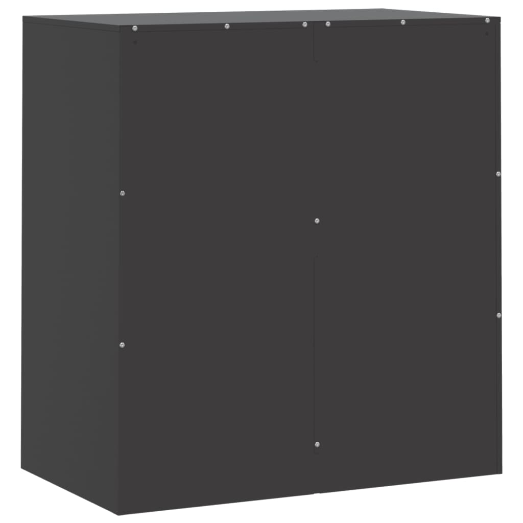 vidaXL Aparador 67x39x73 cm aço preto