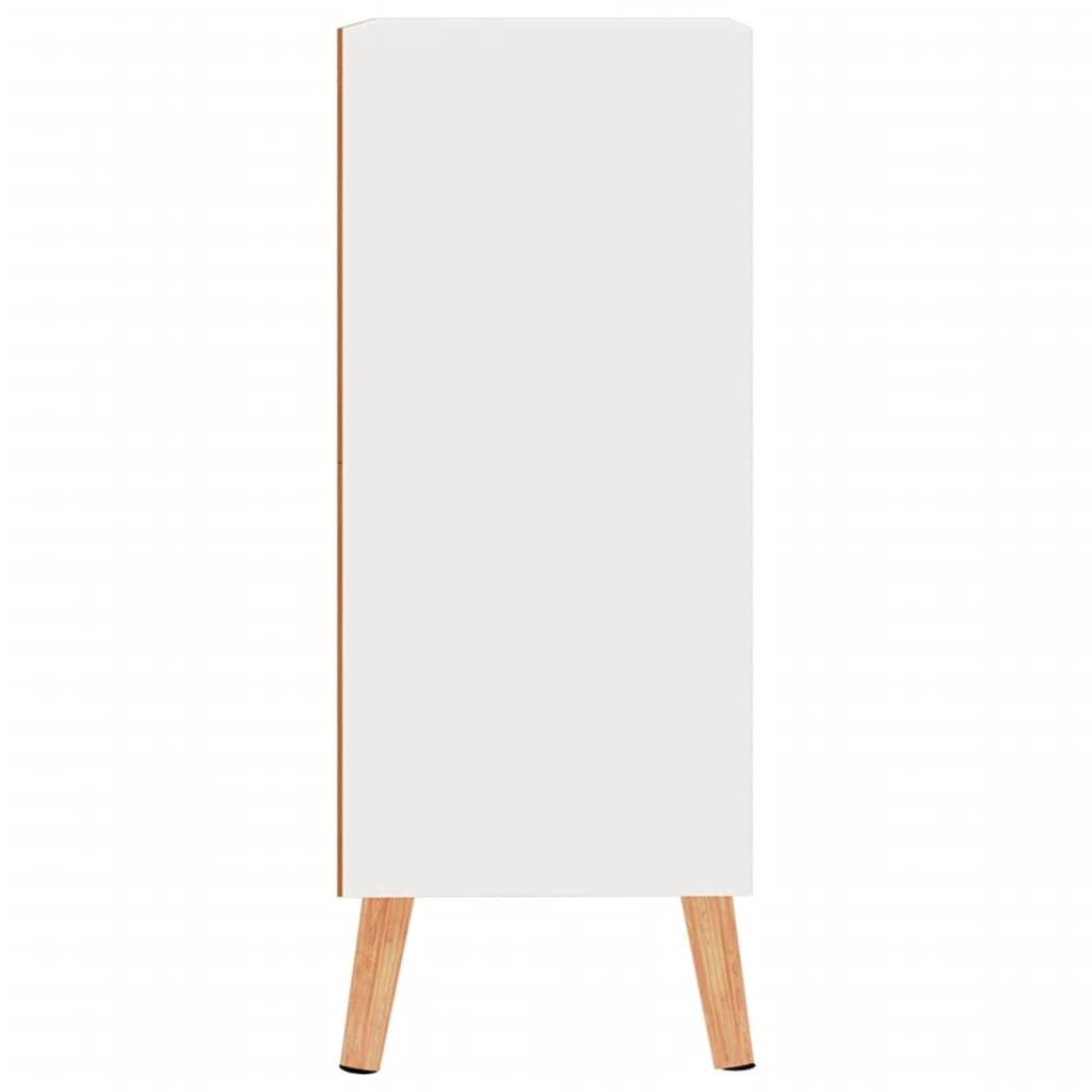 vidaXL Aparador 60x30x72 cm derivados de madeira branco brilhante