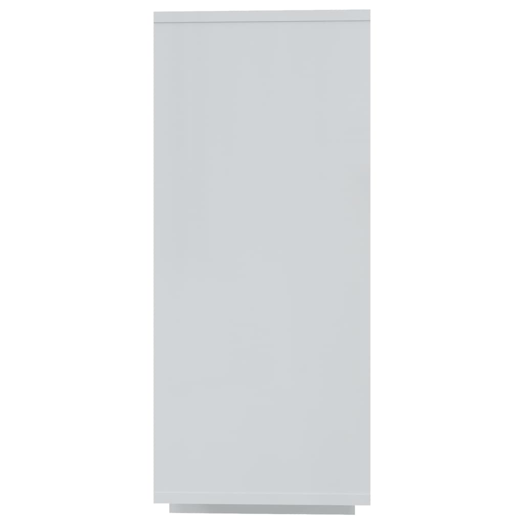 vidaXL Aparador 120x30x75 cm aglomerado branco brilhante