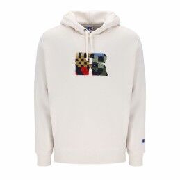 Adidas|Polar com Capuz Homem Adidas Seasonal Essentials Melange Hoodie Castanho Bege
