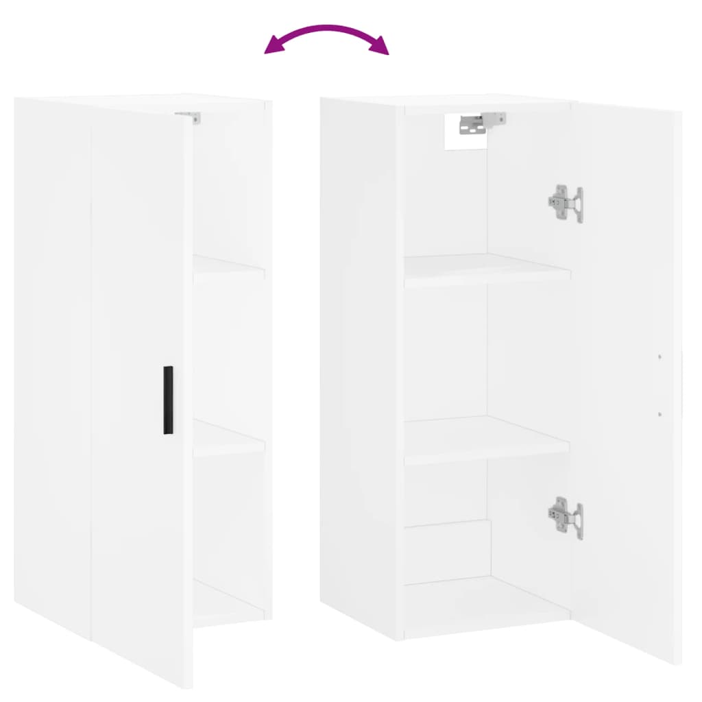 vidaXL Armário de parede 34,5x34x90 cm branco