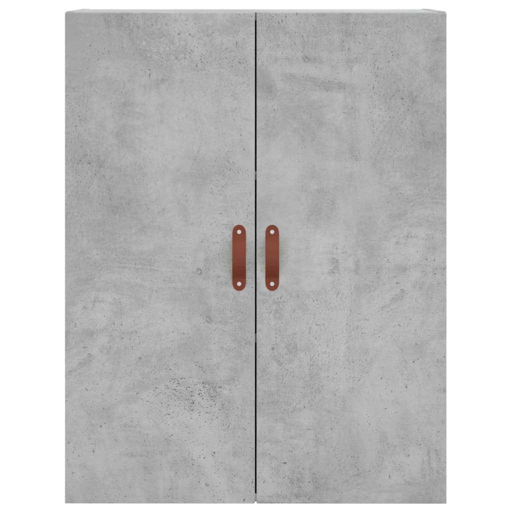 vidaXL Armários de parede 2 pcs 69,5x34x90 cm cinzento cimento