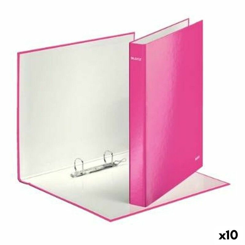 Leitz|Pasta com argolas Leitz Fúcsia A4 (10 Unidades)