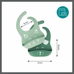 Babymoov|Babete Babymoov A007608 Verde Silicone (2 Unidades)