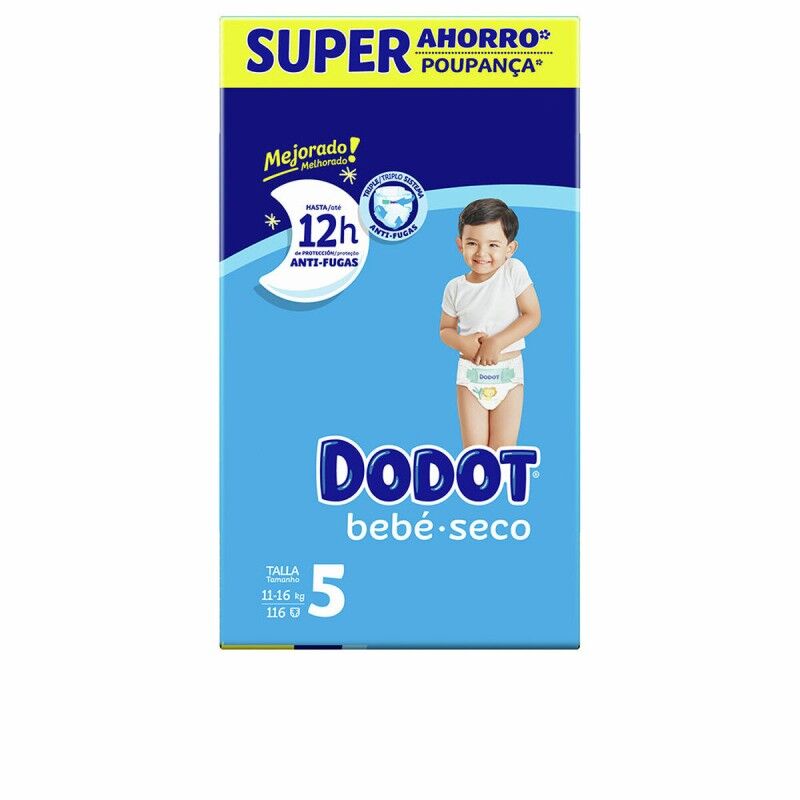 Dodot|Fraldas descartáveis Dodot Etapas 5 11-16 kg (116 Unidades) Dodot|Fraldas descartáveis Dodot Etapas 5 11-16 kg (116 Unidades)
