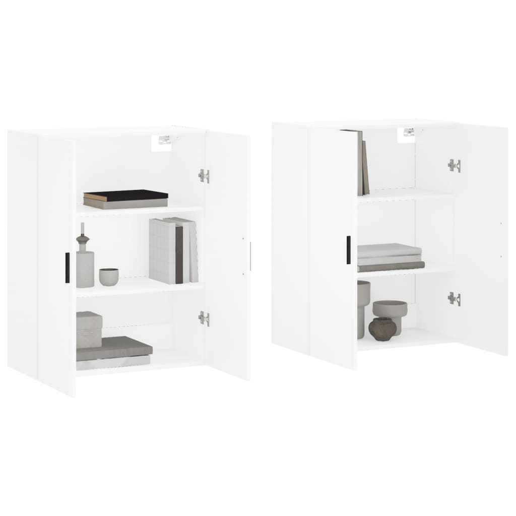 vidaXL Armários de parede 2 pcs 69,5x34x90 cm branco