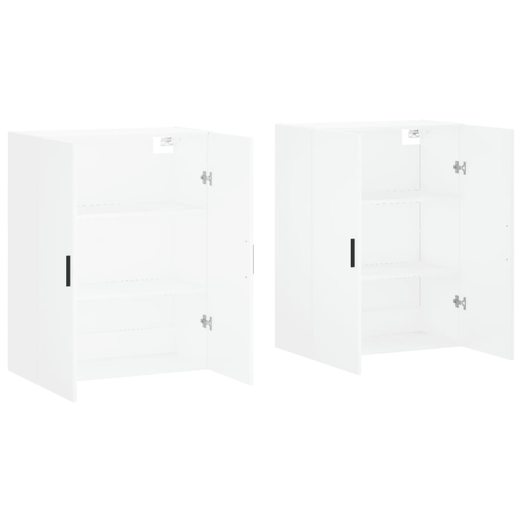 vidaXL Armários de parede 2 pcs 69,5x34x90 cm branco