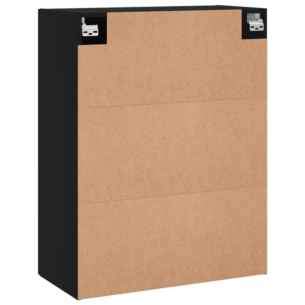 vidaXL Armários de parede 2 pcs 69,5x34x90 cm preto