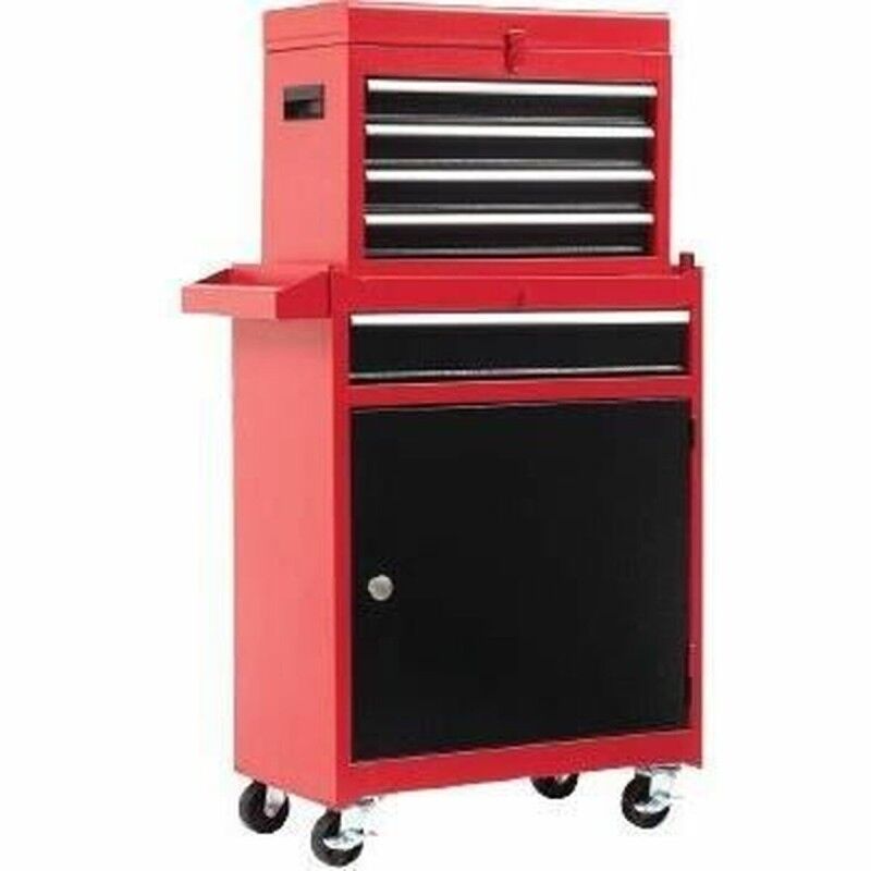 Domac|Organizador de ferramentas Domac Vermelho 7 gavetas