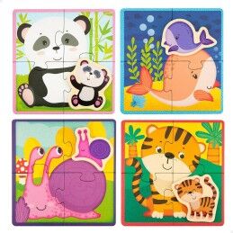 Lisciani Giochi|Puzzle Infantil Lisciani Giochi 16 x 1 x 16 cm animais 16 Peças (6 Unidades)