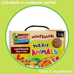 Lisciani Giochi|Puzzle Infantil Lisciani Giochi 16 x 1 x 16 cm animais 16 Peças (6 Unidades)