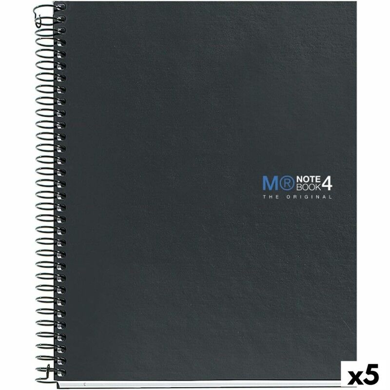 Miquelrius|Caderno Miquelrius The Original Grafite A5 160 Folhas (5 Unidades) Miquelrius|Caderno Miquelrius The Original Grafite A5 160 Folhas (5 Unidades)