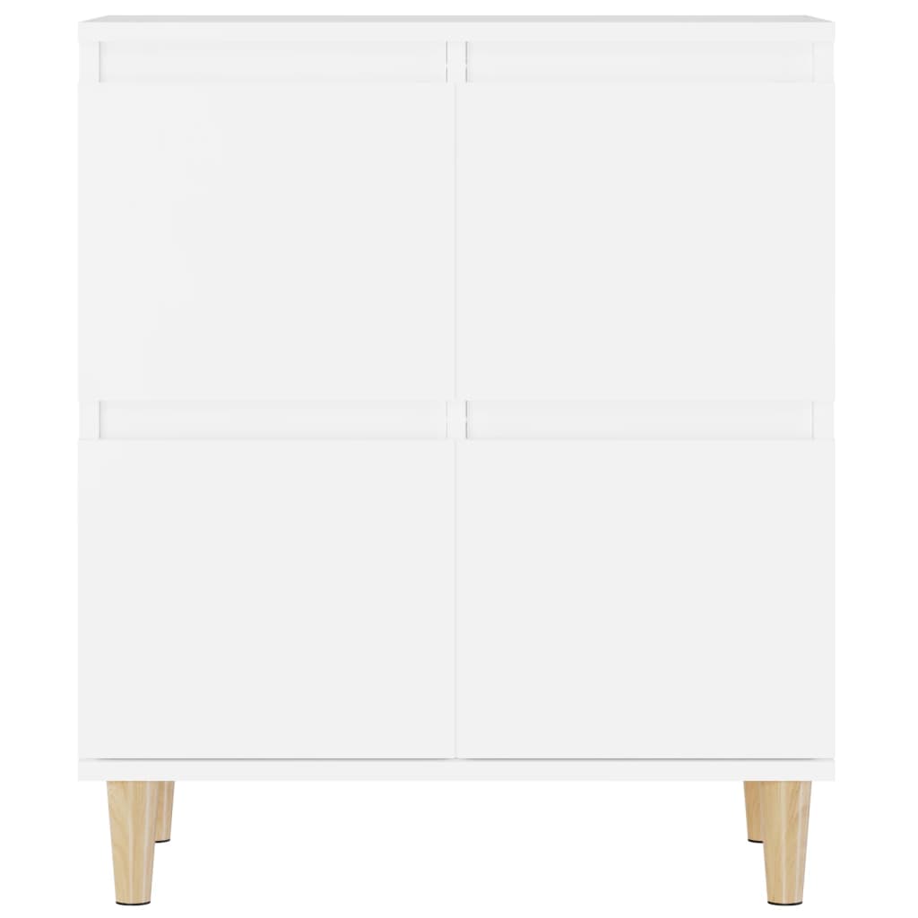 vidaXL Aparadores 2 pcs 60x35x70 cm derivados de madeira branco