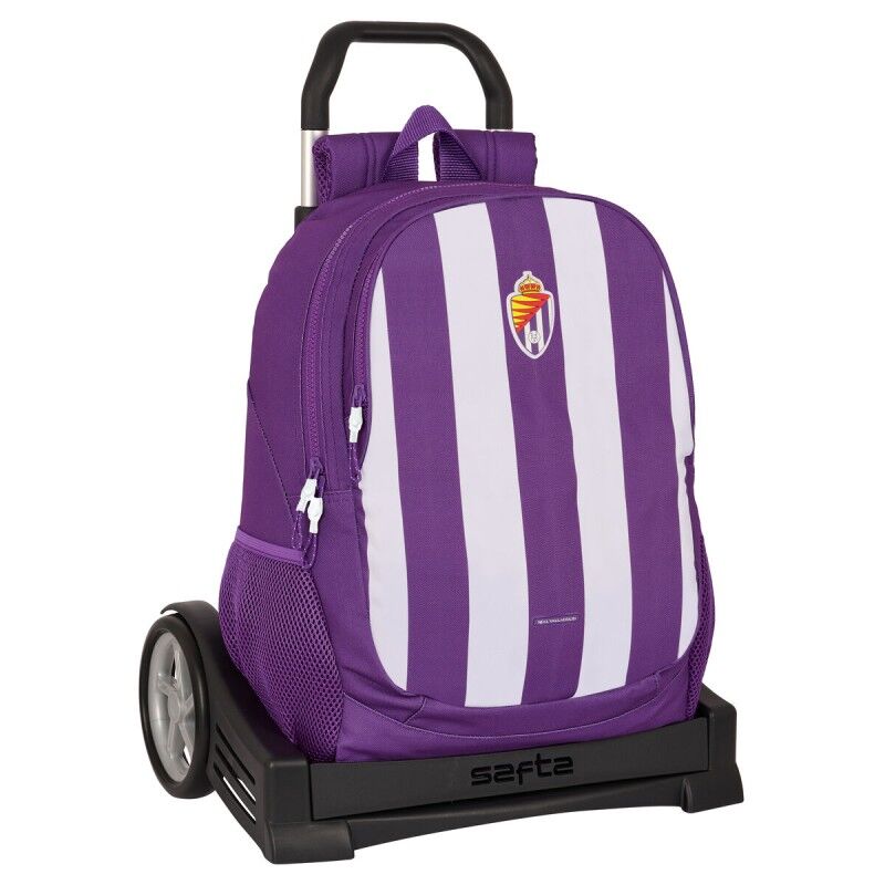 Real Valladolid C.F.|Mochila Escolar com Rodas Real Valladolid C.F. Roxo 32 x 44 x 16 cm Real Valladolid C.F.|Mochila Escolar com Rodas Real Valladolid C.F. Roxo 32 x 44 x 16 cm