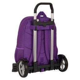 Real Valladolid C.F.|Mochila Escolar com Rodas Real Valladolid C.F. Roxo 32 x 44 x 16 cm