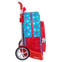 Mickey Mouse Clubhouse|Mochila Escolar com Rodas Mickey Mouse Clubhouse Fantastic Azul Vermelho 33 x 42 x 14 cm