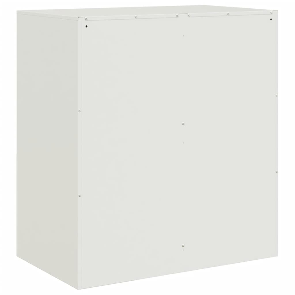 vidaXL Aparador 67x39x73 cm aço branco