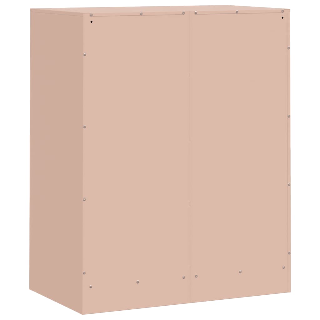 vidaXL Aparador 67x39x83 cm aço rosa