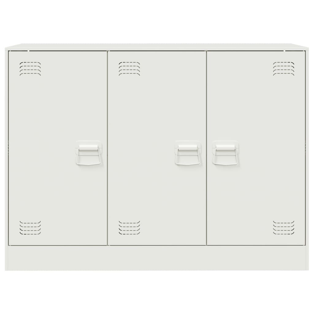 vidaXL Aparador 99x39x73 cm aço branco