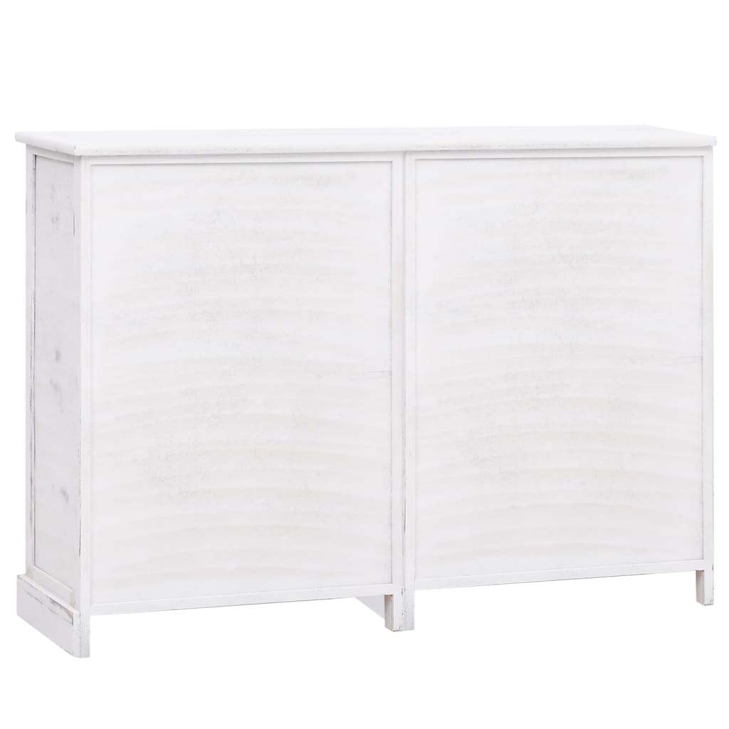 vidaXL Aparador com 10 gavetas 113x30x79 cm madeira branco