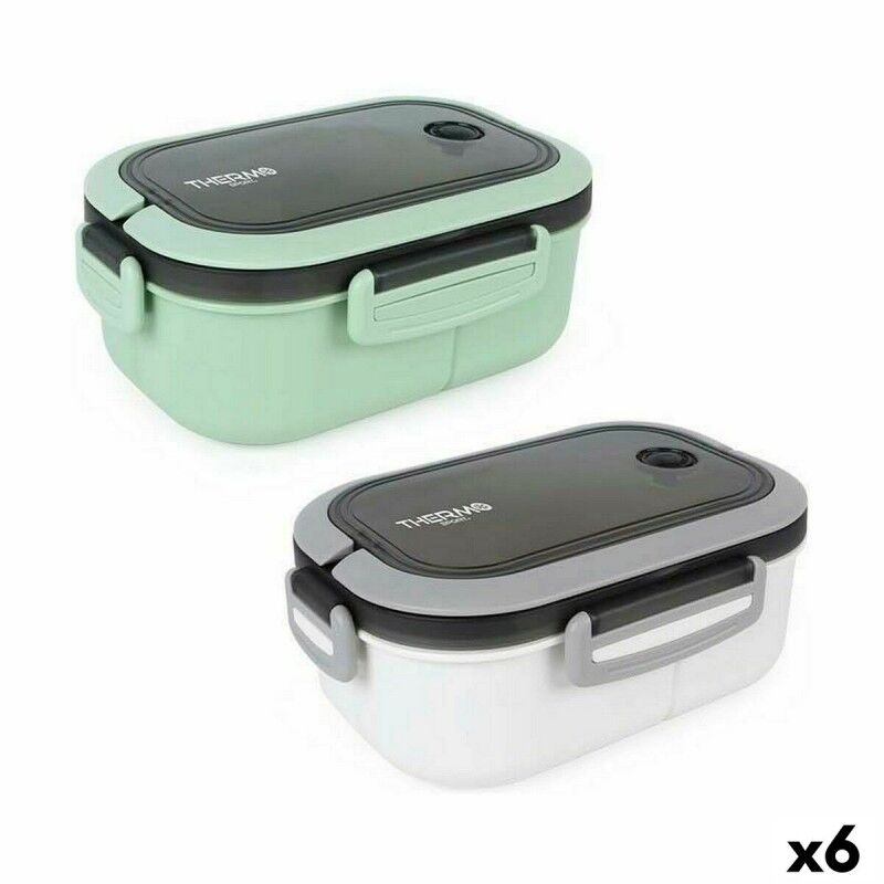 ThermoSport|Lancheira Hermética ThermoSport 6 compartimentos Retangular 21 x 15 x 9 cm (6 Unidades) ThermoSport|Lancheira Hermética ThermoSport 6 compartimentos Retangular 21 x 15 x 9 cm (6 Unidades)