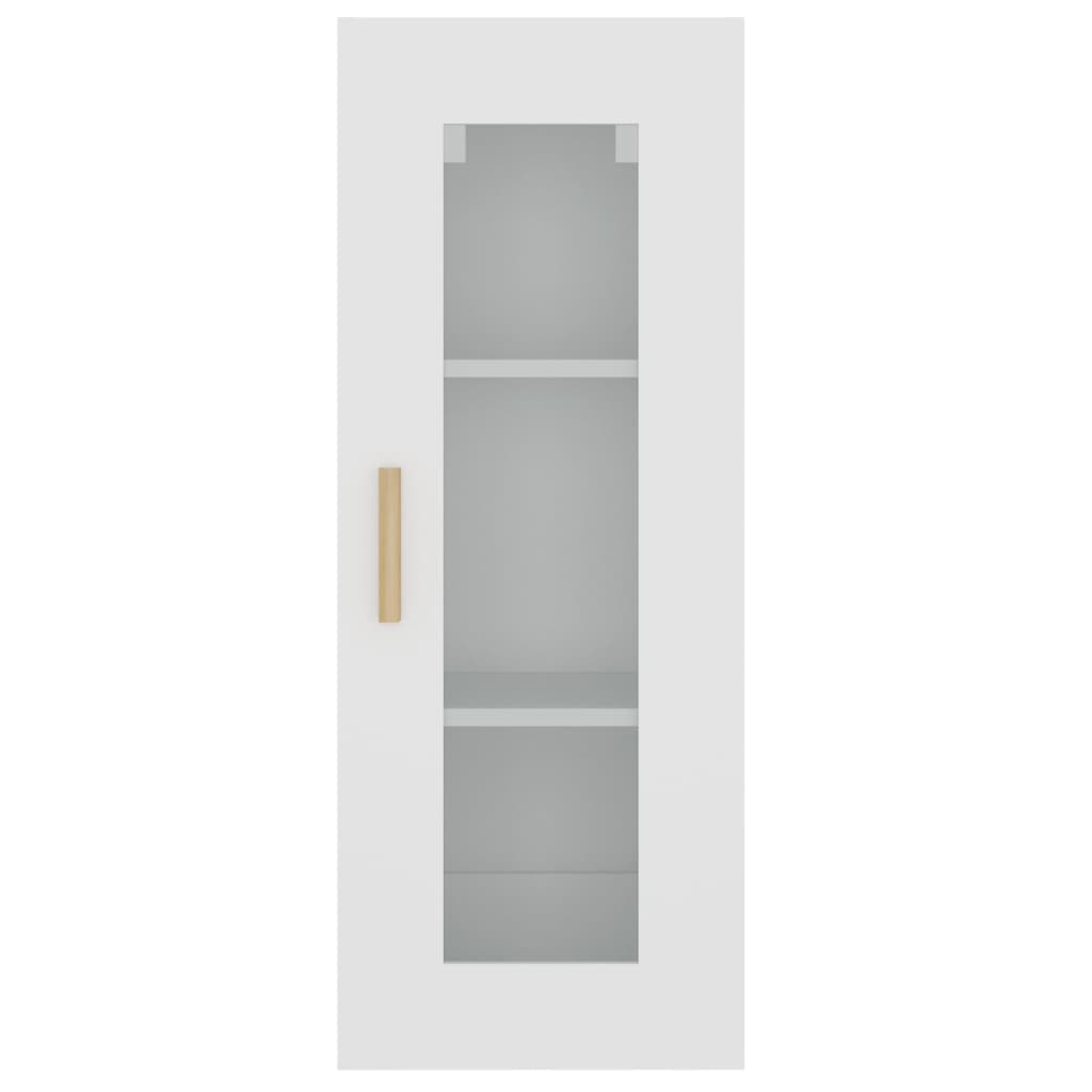 vidaXL Armário de parede suspenso 34,5x34x90 cm branco