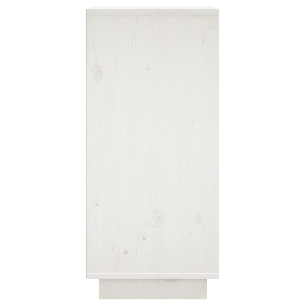 vidaXL Aparadores 2 pcs 31,5x34x75 cm madeira de pinho maciça branco