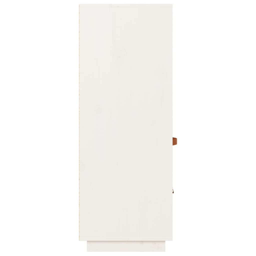 vidaXL Aparador alto 67x40x108,5 cm pinho maciço branco