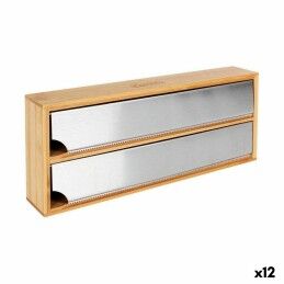 Kinvara|Organizador de Talheres Kinvara CN18819 Branco Preto Borracha natural Polipropileno 8,5 x 5 x 24 cm (36 Unidades)