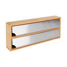 Quttin|Porta-Rolos de Cozinha Quttin Bambu Alumínio 33,5 x 13 x 5,5 cm (12 Unidades)