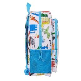 Algo de Jaime|Mochila Escolar Algo de Jaime Branco 33 x 42 x 14 cm