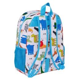 Algo de Jaime|Mochila Escolar Algo de Jaime Branco 33 x 42 x 14 cm