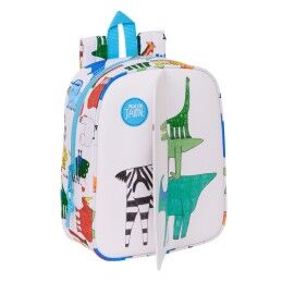 Algo de Jaime|Mochila Infantil Algo de Jaime Branco 22 x 27 x 10 cm