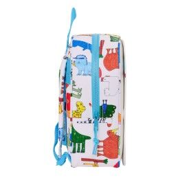 Algo de Jaime|Mochila Infantil Algo de Jaime Branco 22 x 27 x 10 cm