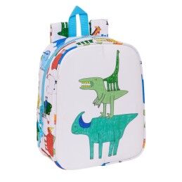 Algo de Jaime|Mochila Infantil Algo de Jaime Branco 22 x 27 x 10 cm