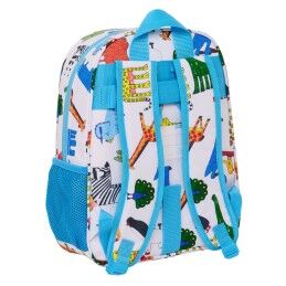 Algo de Jaime|Mochila Escolar Algo de Jaime Branco 26 x 34 x 11 cm