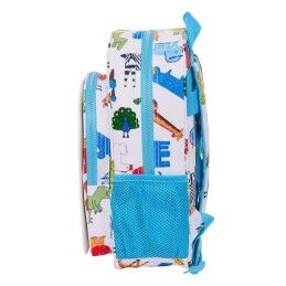 Algo de Jaime|Mochila Escolar Algo de Jaime Branco 26 x 34 x 11 cm