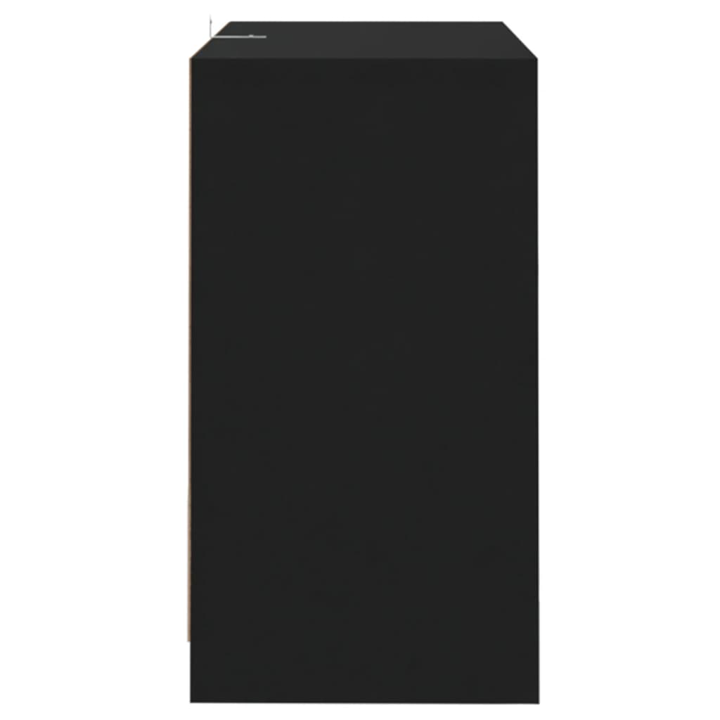 vidaXL Aparadores 2 pcs 70x41x75 cm aglomerado preto